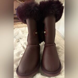 Australia Luxe Collective lambskin Boots with fur